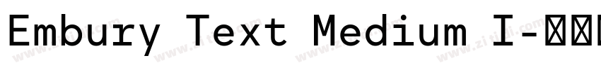 Embury Text Medium I字体转换